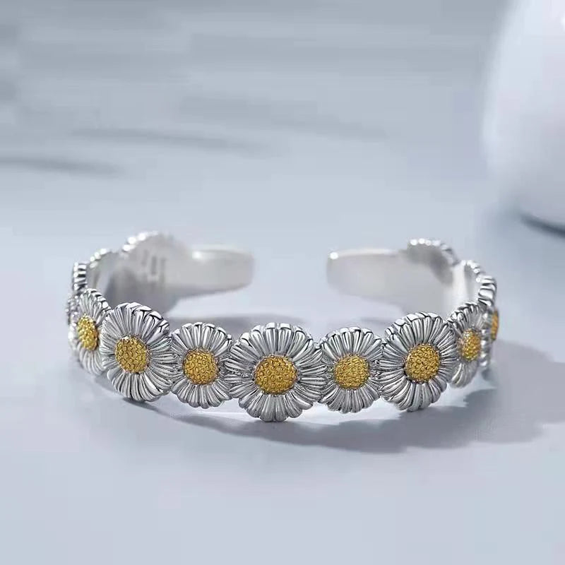 Daisy Bracelet Opening Adjustable Men And Women Bracelet