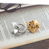 Stainless Steel Leaves Rings Statement Metal 18 K Leaf Ring For Women