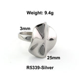 Stainless Steel Leaves Rings Statement Metal 18 K Leaf Ring For Women