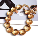 Colorful Rhinestone Metal Necklaces for Women
