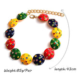 Colorful Rhinestone Metal Necklaces for Women