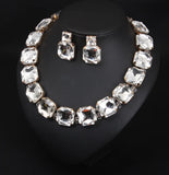 Colorful Rhinestones Red Necklaces High-Quality Crystal Jewelry