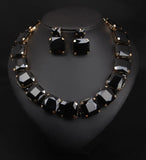 Colorful Rhinestones Red Necklaces High-Quality Crystal Jewelry
