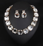Colorful Rhinestones Red Necklaces High-Quality Crystal Jewelry