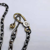 Retro Three Skull Necklaces All-match Sweater Necklace Men's Jewelry