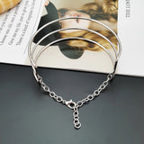 Alloy Torques Choker Chunky Metal Collar Statement Necklace Maxi Jewelry