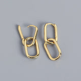 Punk Detachable Zirconia Drop Earrings