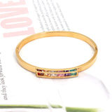 Colorful Zircon Crystals Bangles & Bracelets For Women