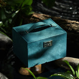 Velvet Jewelry Organizer Box for Women Girls Gift