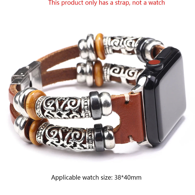 Vintage Leather Bracelet Multi-layer Charm Jewelry