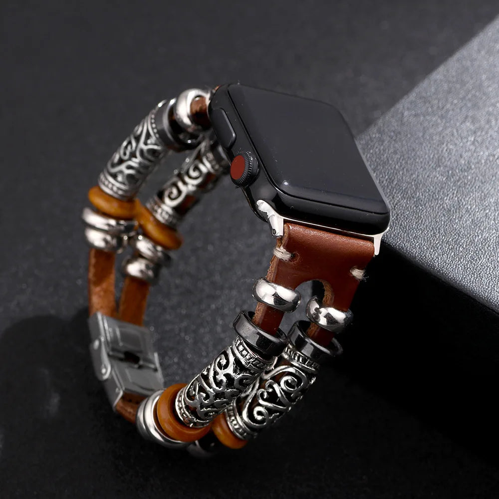 Vintage Leather Bracelet Multi-layer Charm Jewelry