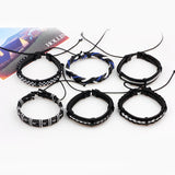 Vintage Multi-layer Leather Bracelet Men Glamour Wristband
