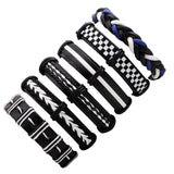 Vintage Multi-layer Leather Bracelet Men Glamour Wristband
