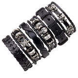 Vintage Multi-layer Leather Bracelet Men Glamour Wristband