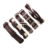 Vintage Multi-layer Leather Bracelet Men Glamour Wristband