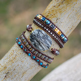5-Layer Leather Stone Wrap Supplier