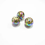 20mm Leopard Beads Plated UV&AB 100pcs/bag