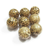20mm 100pcs/bag Acrylic Leopard Beads for Chunky Necklace
