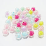 Colorful Transparent Acrylic Faceted Beads for Chunky Jewelry/DIY Hand