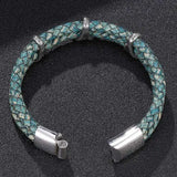 Dragon Claw Leather Bracelet Stainless Steel Clasp
