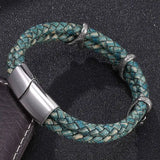 Dragon Claw Leather Bracelet Stainless Steel Clasp
