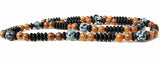 Men's Stone & Wood Beads Necklace with Magnetic Clasp