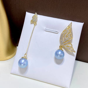 Freshwater Pearl Glacier Stud Earrings