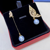 Freshwater Pearl Glacier Stud Earrings