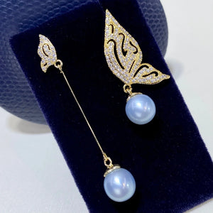 Freshwater Pearl Glacier Stud Earrings