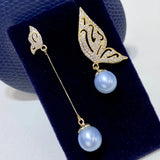 Freshwater Pearl Glacier Stud Earrings