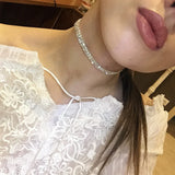 Rhinestone Crystal Choker Necklace for Women