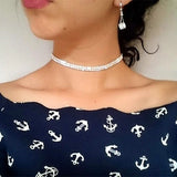 Rhinestone Crystal Choker Necklace for Women