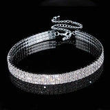 Rhinestone Crystal Choker Necklace for Women