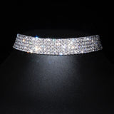 Rhinestone Crystal Choker Necklace for Women