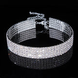 Rhinestone Crystal Choker Necklace for Women