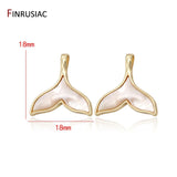 Epoxy Whale Tail Pendant Charms for Jewelry Making DIY