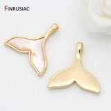 Epoxy Whale Tail Pendant Charms for Jewelry Making DIY