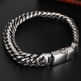 Double Bracelet Bangle Mens Chain Bracelet