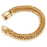 Double Bracelet Bangle Mens Chain Bracelet