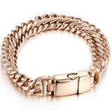Double Bracelet Bangle Mens Chain Bracelet