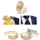 Men Zip Tie Ring TIe Clip Wedding Tie Ring Gift For Men