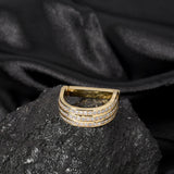 Men Zip Tie Ring TIe Clip Wedding Tie Ring Gift For Men