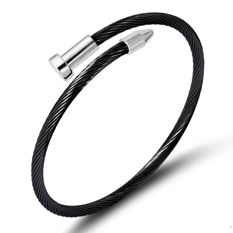Men's Stainless Steel Bracelet & Ring Set Hot Charm Jewelry