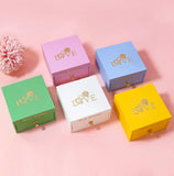 Diamond Ring Necklace Pendant Box with Drawer High Jewelry Organizer Storage