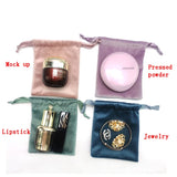 Velvet Ribbon Drawstring Bag 10pcs 10x12cm Multicolor Jewelry Packing Bags