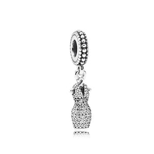 Honeycomb Pave Pendant Bead Silver 925 Bracelet Making Kit