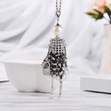 Rhinestone Pendant Maxi Necklace for Women