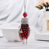 Rhinestone Pendant Maxi Necklace for Women