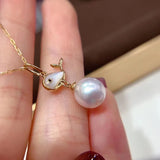 Dolphin 925 Sterling Silver Pendant Mounts for Pearls Beads Stones