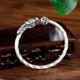 Dragon Play Bead Silver Bracelet for Couple, Gift